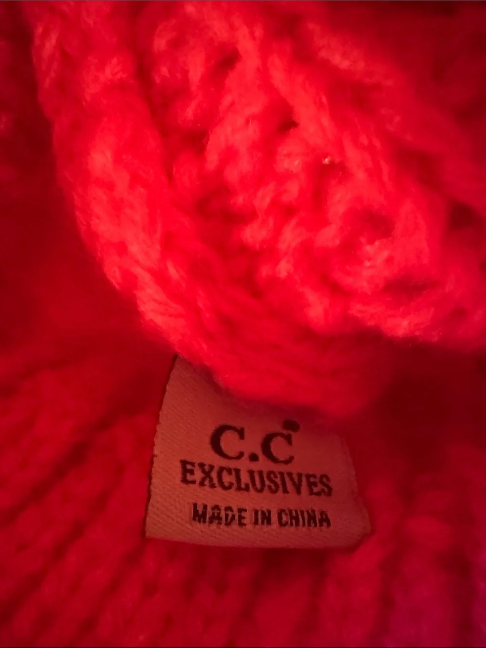 C.c. Kids Coral Pom Beanie Hat - Cute Double Pom Pom Winter Cap XS-S